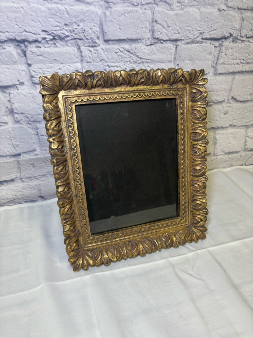 Antique Ornate Gold Gilt Baroque Style Picture Frame (11x13) Scroll Leaf Pattern - Picture 3 of 15